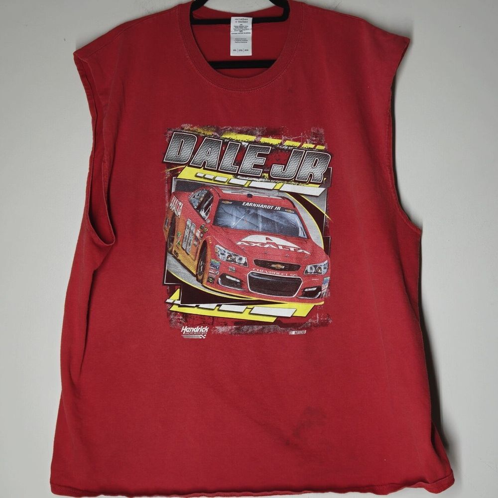 Vtg NASCAR Dale Earnhardt Jr Bud Men's 2XL Sleeveless T-Shirt Hendrick